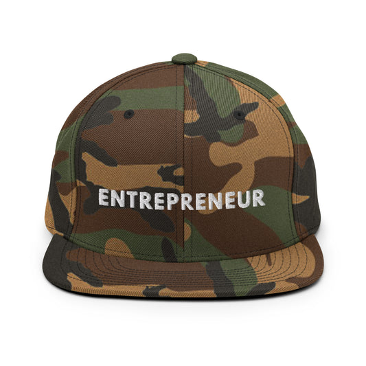 Camo Entrepreneur Snapback Hat